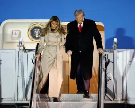 The US President Set to Meet Britain's Monarch as Demonstrators Gather in Windsor and London